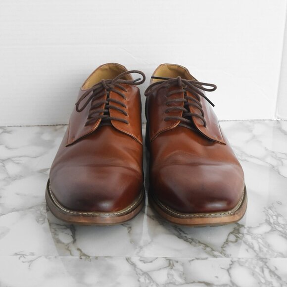 Joseph Abbound Brown Leather Oxfords Lace Up Dress Shoes Size  12 D - Picture 4 of 9